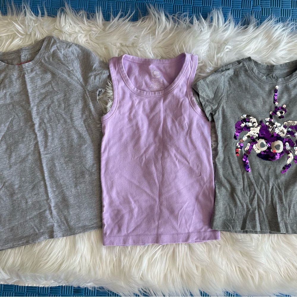 Wonder Nation/Cat & Jack  Halloween Girl Tshirt Bundle Bin 1
